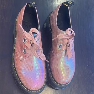 Dr. Martens Iridescent Pink Dress Shoes